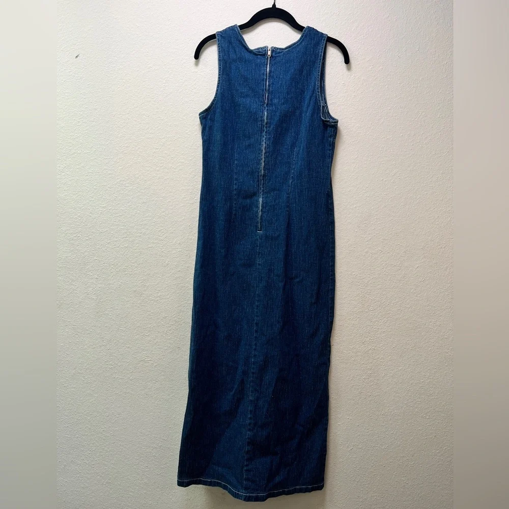 Denim Sleeveless Maxi Dress Y2K - Picture 2 of 7